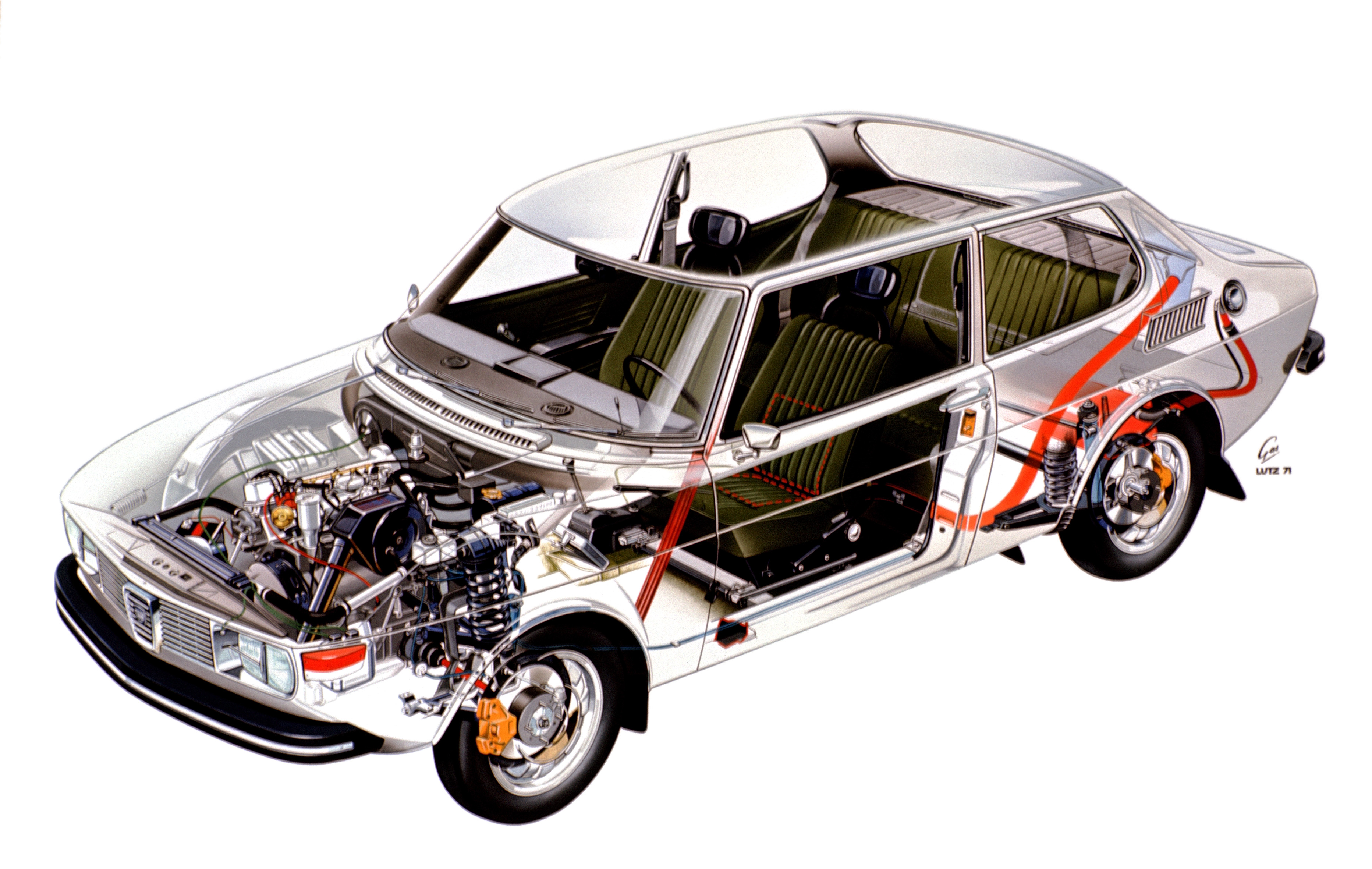 Saab 99 Schnittbild