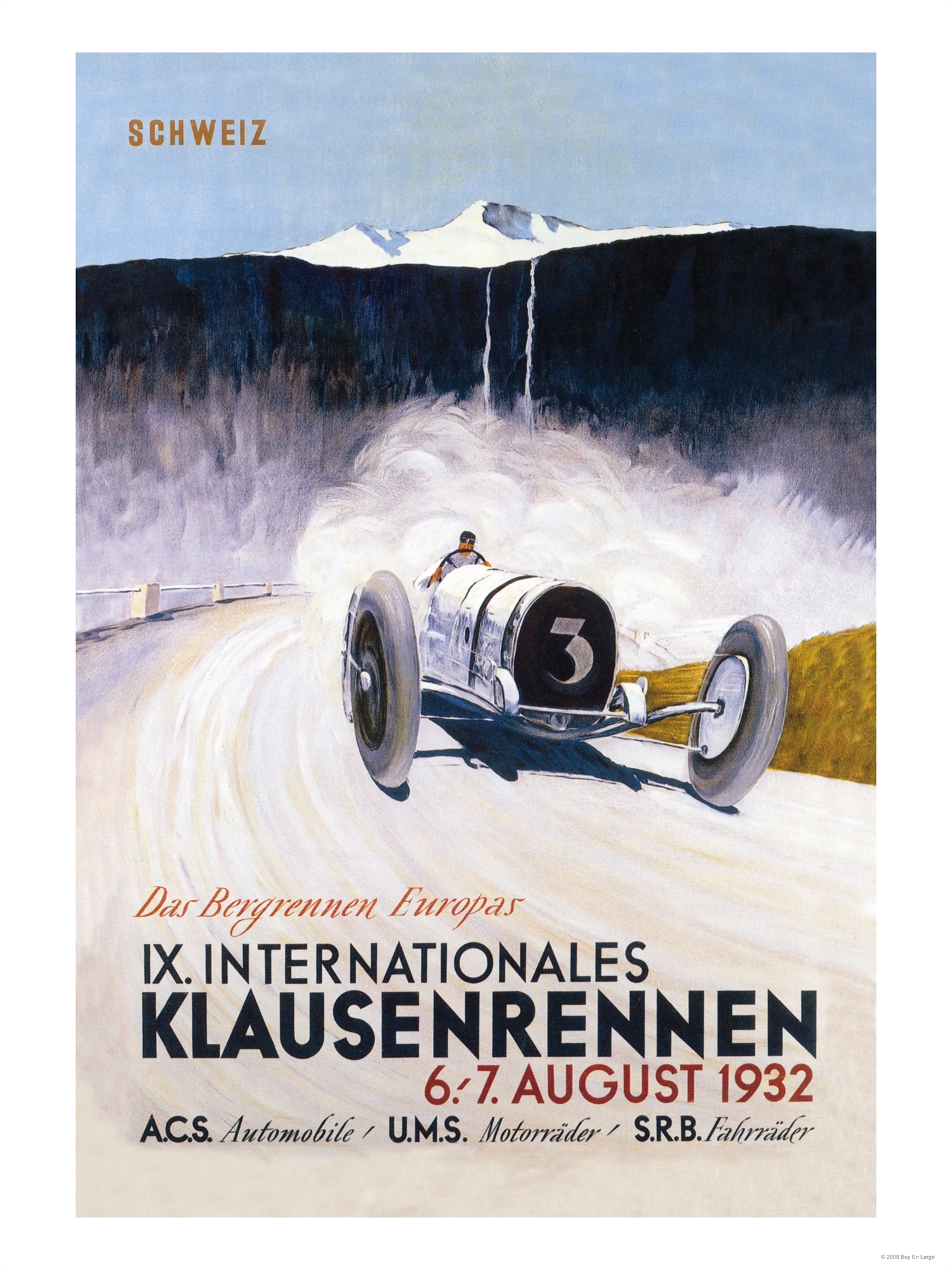 Kunstdruck Klausenrennen