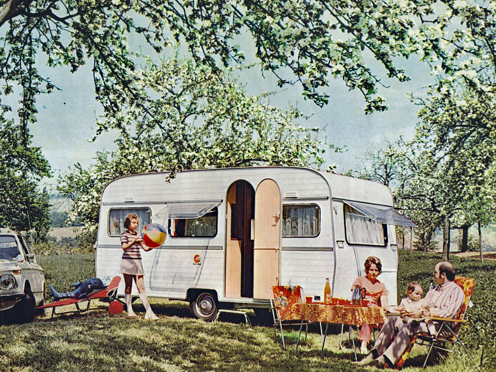 Bürstner-Wohnwagen