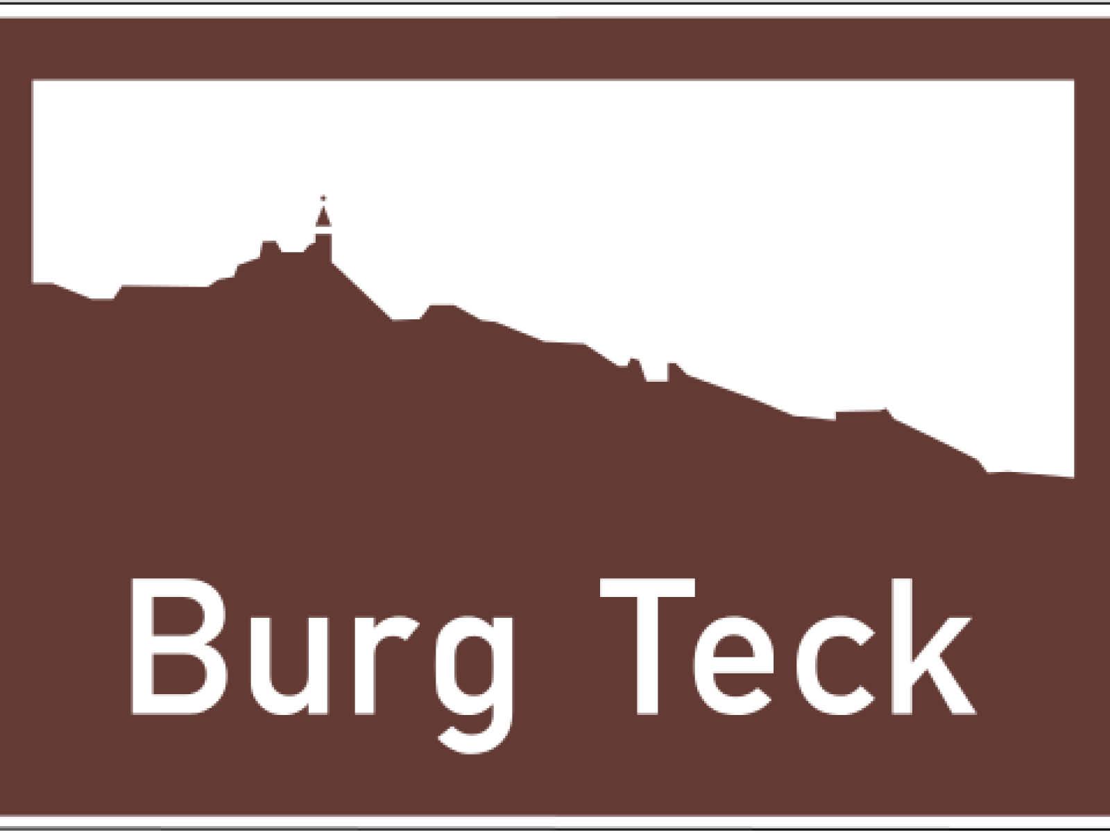 touristische Autobahnschilder