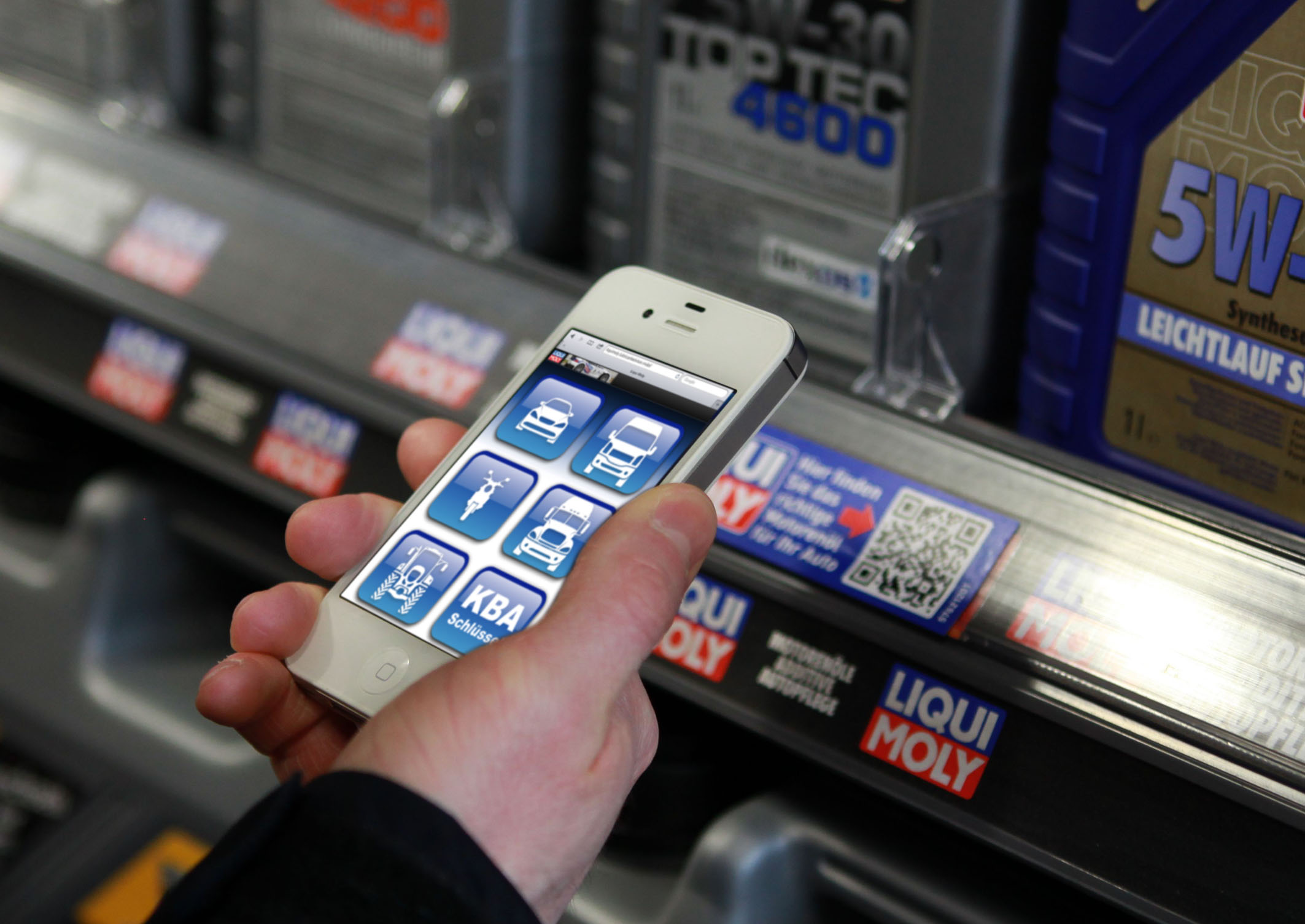 Ölwegweiser per Smartphone