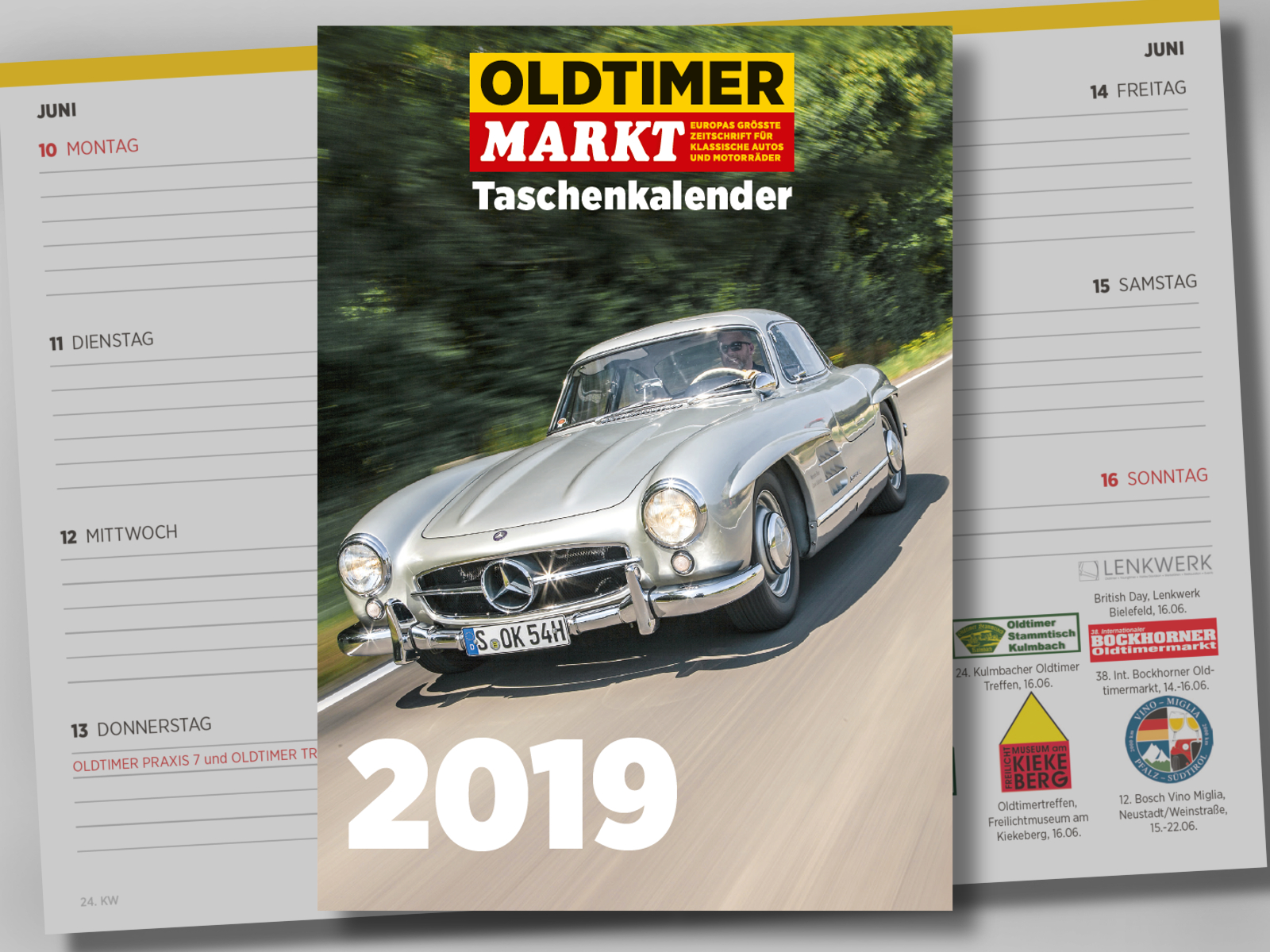 Oldtimer Markt Taschenkalender 2019