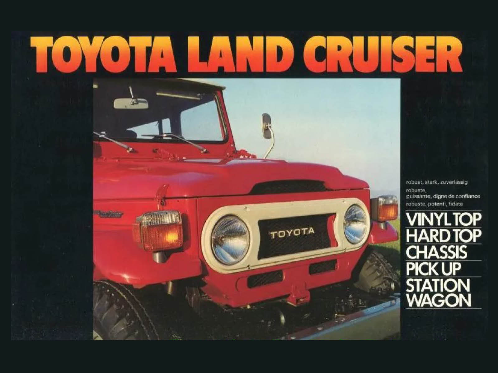 Land Cruiser-Prospekt: „Robust, stark, zuverlässig“