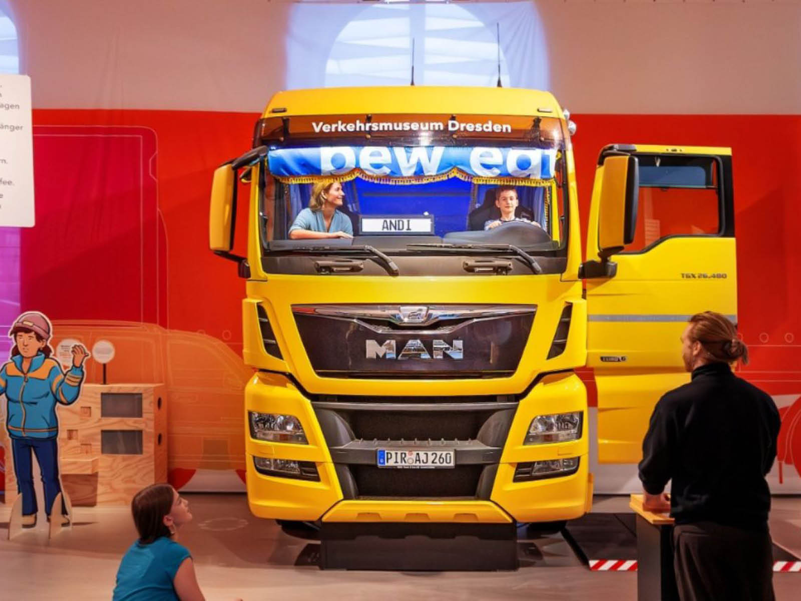 Lkw-Fahrer-Alltag im Verkehrsmuseum Dresden