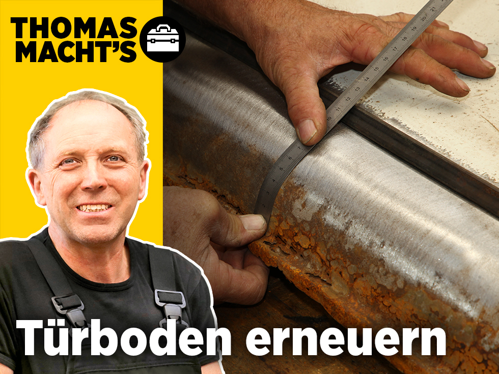 Thomas machts Türunterkante