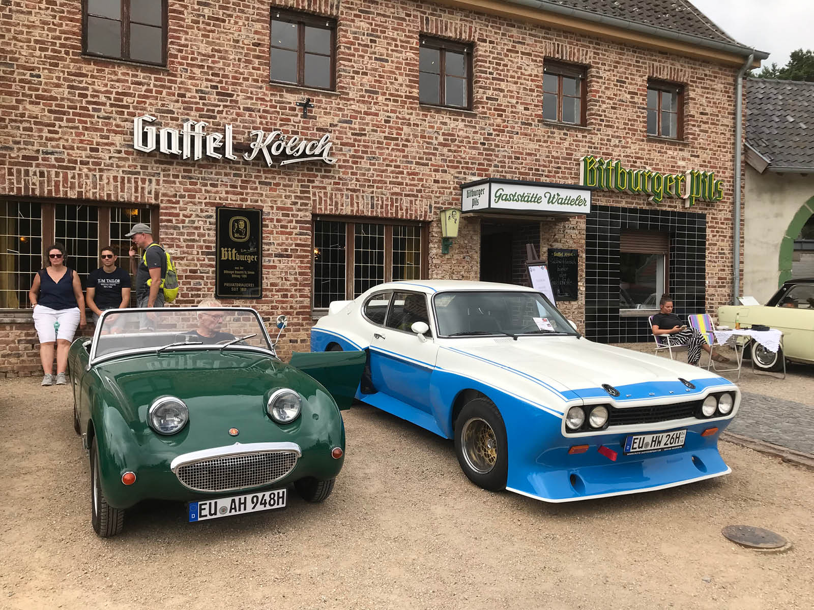 Healey und Capri
