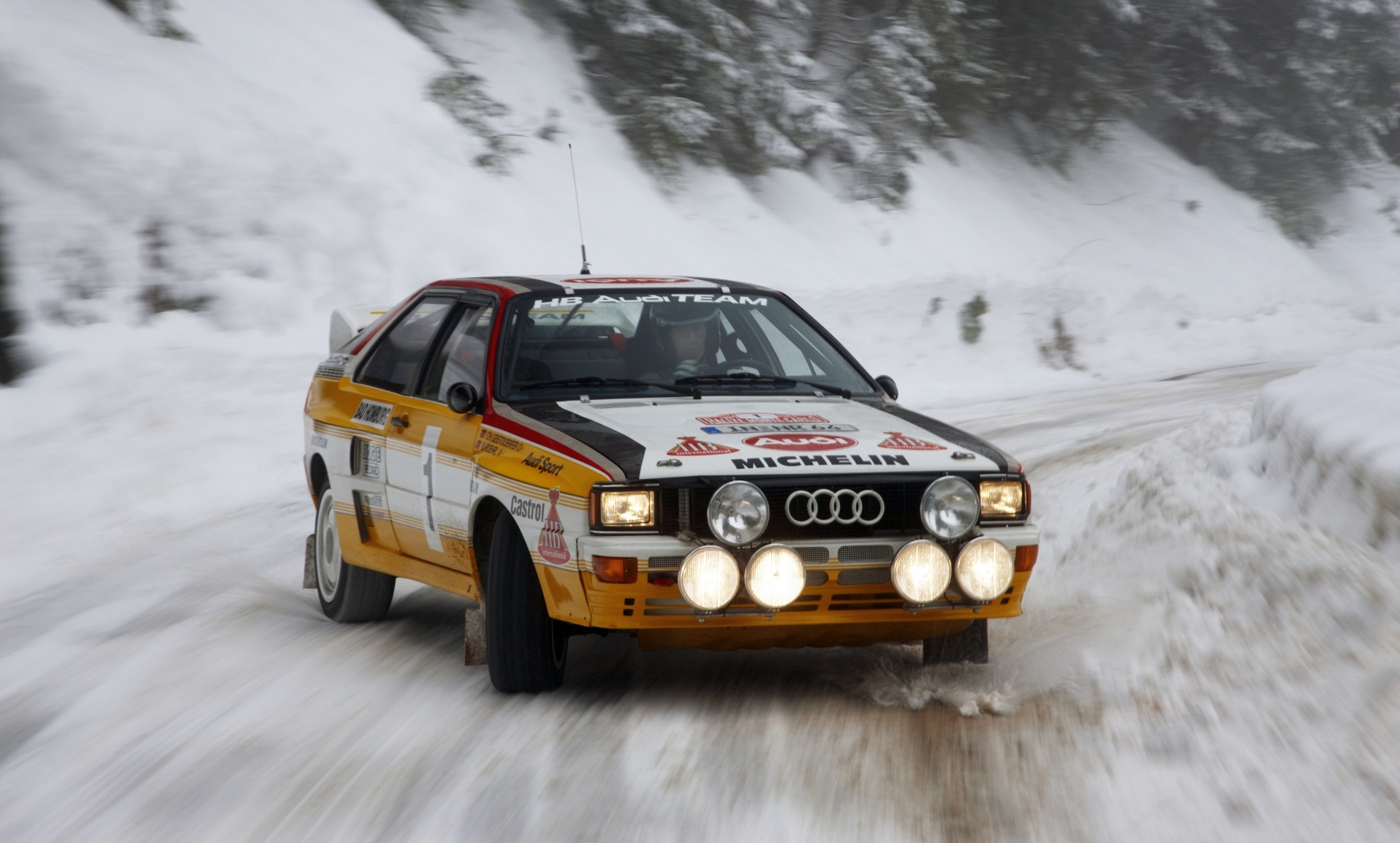 Walter Röhrl Audi quattro Histo Monte
