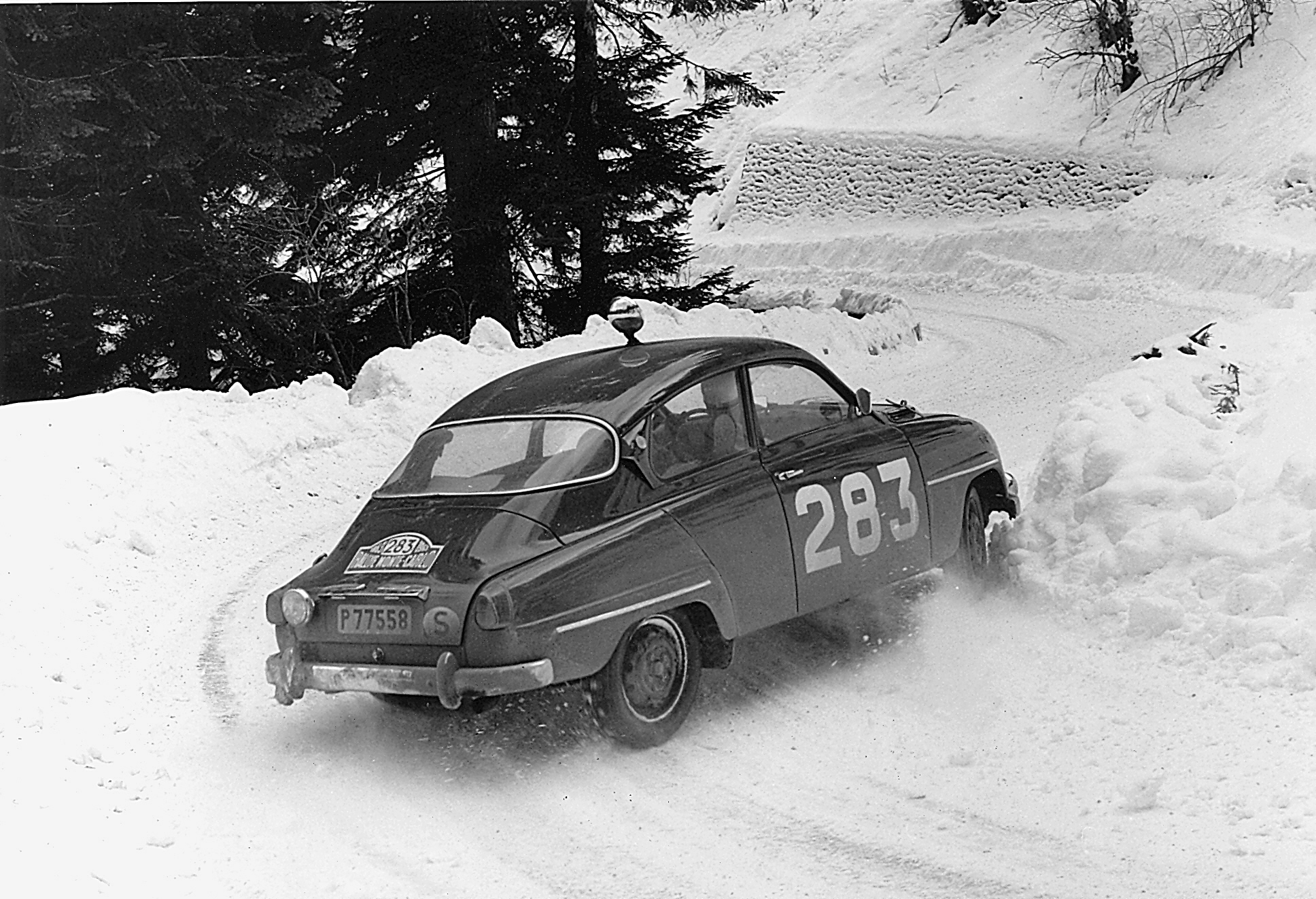 Rallye Monte Carlo Erik Carlsson Saab 96 1963