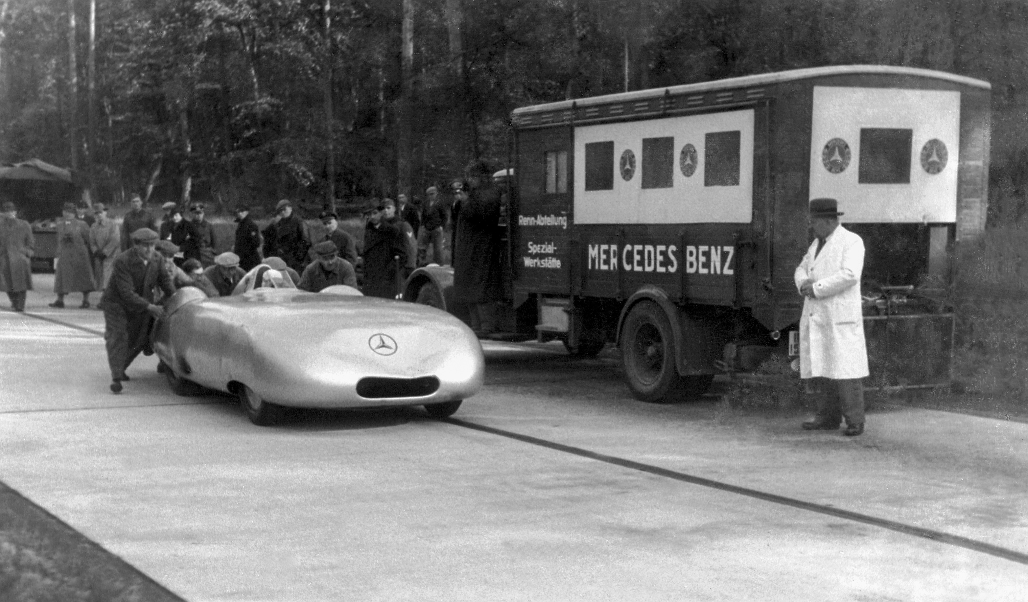 Mercedes Benz W25 Rekordfahrten 1936 Caracciola