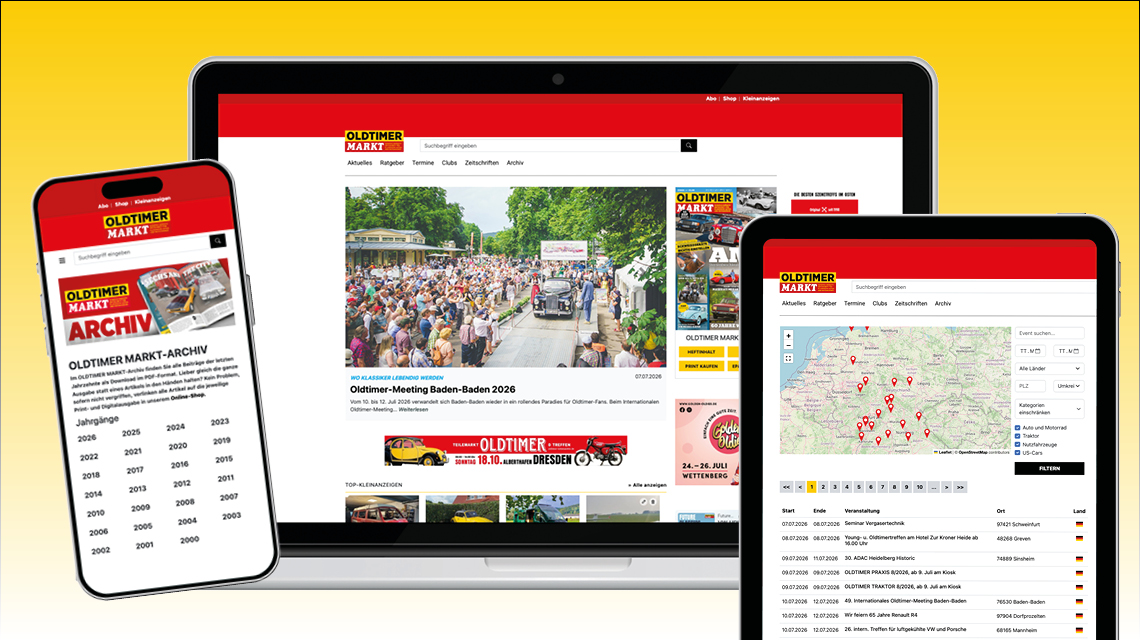 Der digitale Treffpunkt für Oldtimer-Fans